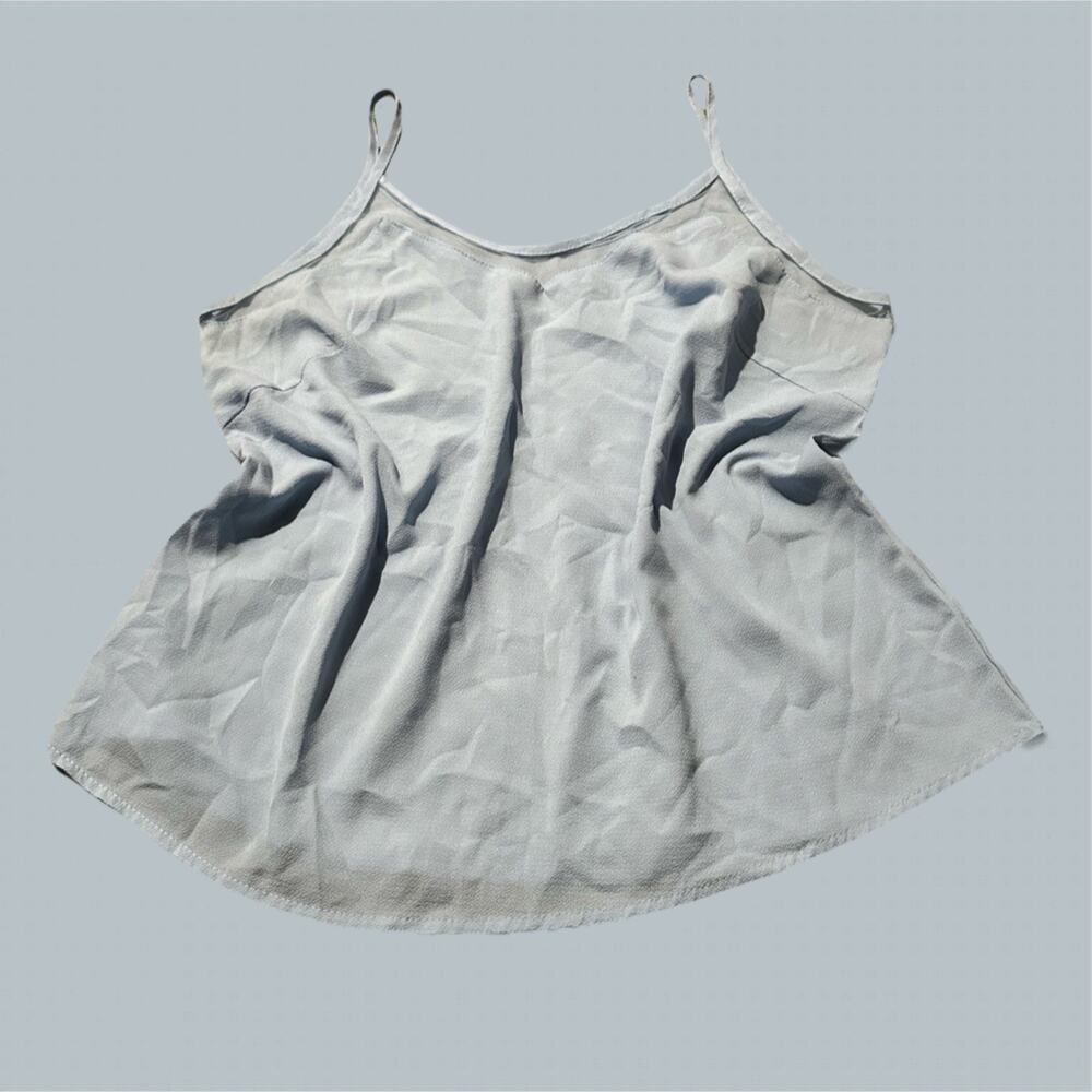 Women's baby Blue Sleeveless Top nightwear tank straps comfy sleepwear